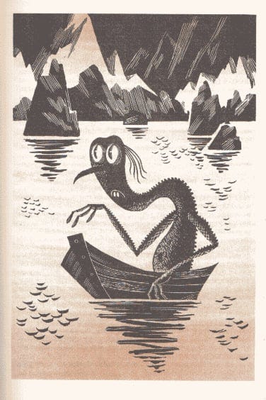 Soviet edition of The Hobbit illustration