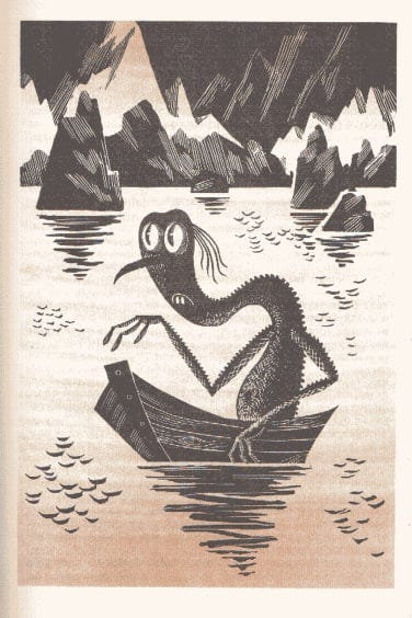 Soviet edition of The Hobbit illustration